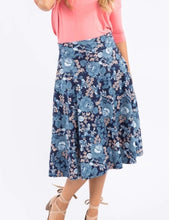 Load image into Gallery viewer, Midi Skirt w/ Pockets - I Got You Babe Navy Chambray