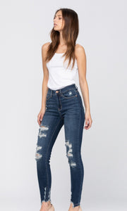 Judy Blue - Destroyed Cropped Skinny