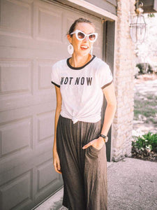 Agnes & Dora Graphic Tee - Not Now Maybe Later
