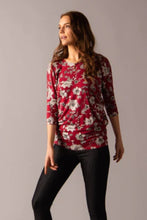 Load image into Gallery viewer, Dolman Tunic - Cherry Floral
