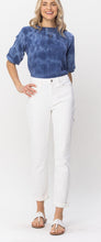 Load image into Gallery viewer, Judy Blue White Jeans - Boyfriend Double Cuff