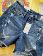 Judy Blue Shorts - Bleach Splash Destroyed