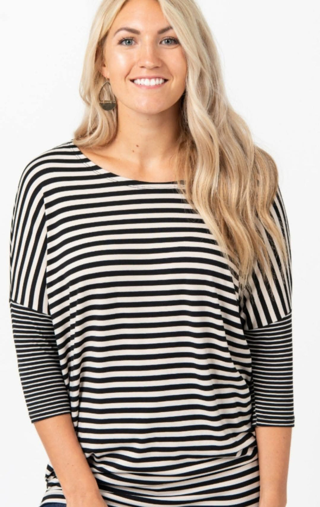 Agnes & Dora Dolman - Black/Off-white