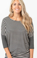Agnes & Dora Dolman - Black/Off-white