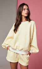 Load image into Gallery viewer, Gingham Shorts Lounge Set