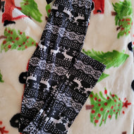 KIDS LEGGINGS- Black Reindeer