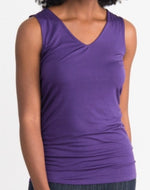 Fitted V-Neck Tank - Purple