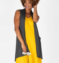 Load image into Gallery viewer, Cascade Vest - Modal Charcoal Two Tone