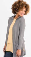 Hooded Cardi - Grey