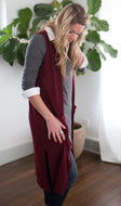 Duster Vest - Varied Wine