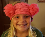CC KIDS Double Pom Head Wrap - Candy Pink