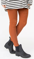 Distressed Jeggings - Burnt Umber