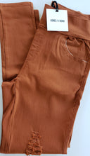 Load image into Gallery viewer, Distressed Jeggings - Burnt Umber