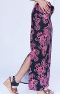 Maxi Skirt - Side Slit - Black