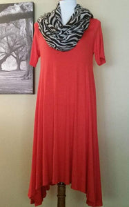 Sway Dress - Tomato Red