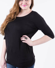 Load image into Gallery viewer, Dolman Tunic - Black