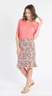 Flounce Pencil Skirt - Blush - I Got You Babe Floral