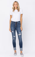 Judy Blue Jeans - Distressed Button Fly Cuffed