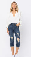 Judy Blue Capri - Skinny - Distressed - Cuffed