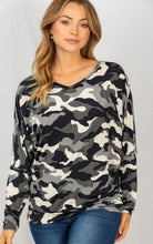 Load image into Gallery viewer, White Birch Long Sleeve Black/Grey Camo