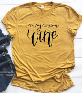 Graphic Tee - May Contain Wine
