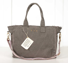 Load image into Gallery viewer, Luna Fringe Canvas Crossbody Tote Bag